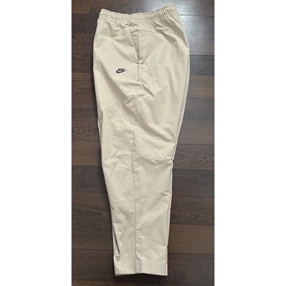 Nike Men's Sportswear Woven Tech Pants Large Khaki Tan Jogger CU4483 230 Sz 2XL